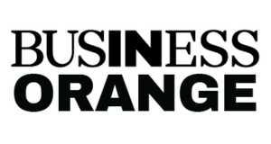 Business Orange Logo - black text